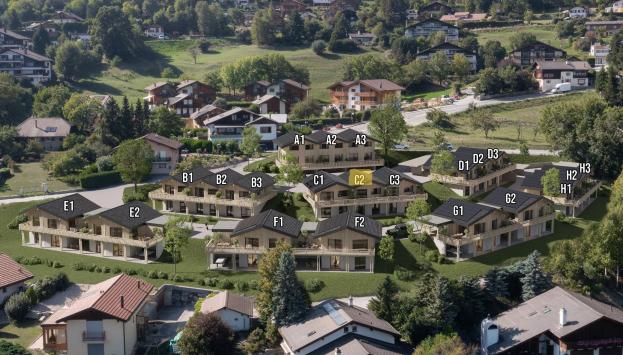Mollens VS, Valais - Villa mitoyenne 3.5 pièces 110.50 m2 CHF 789'000.-