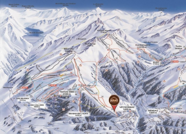 Veysonnaz, Vallese - Attico 5.5 Stanze 201.33 m2 CHF 1'560'000.-